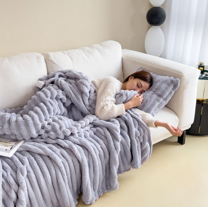 Luxury Bubble Velvet Blanket