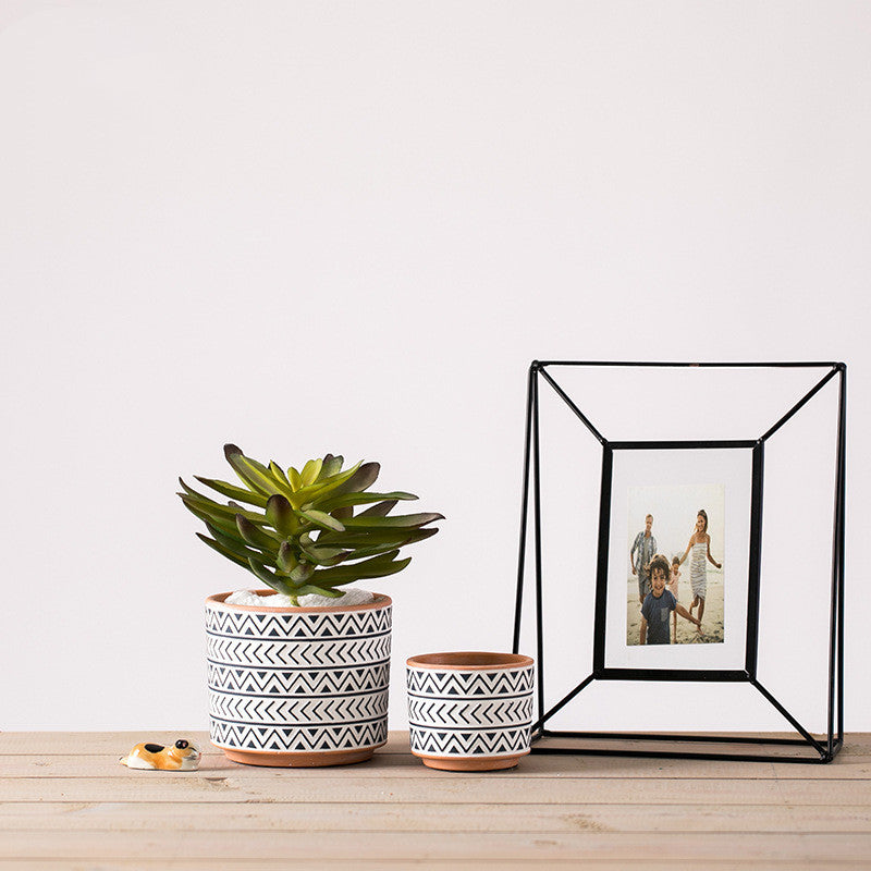 Nordic Style Geometric Ceramic Flower Pots