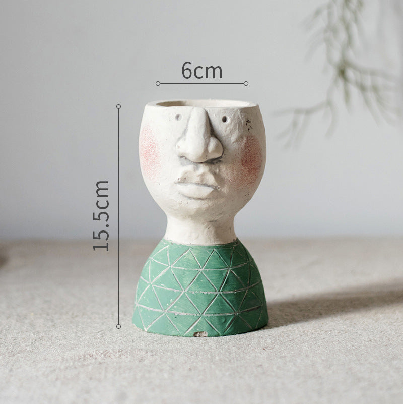 Greek Goddess Head Flower Pot