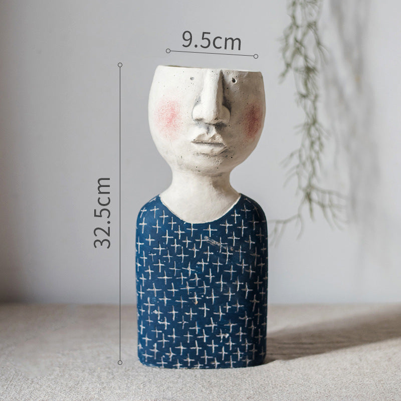 Greek Goddess Head Flower Pot
