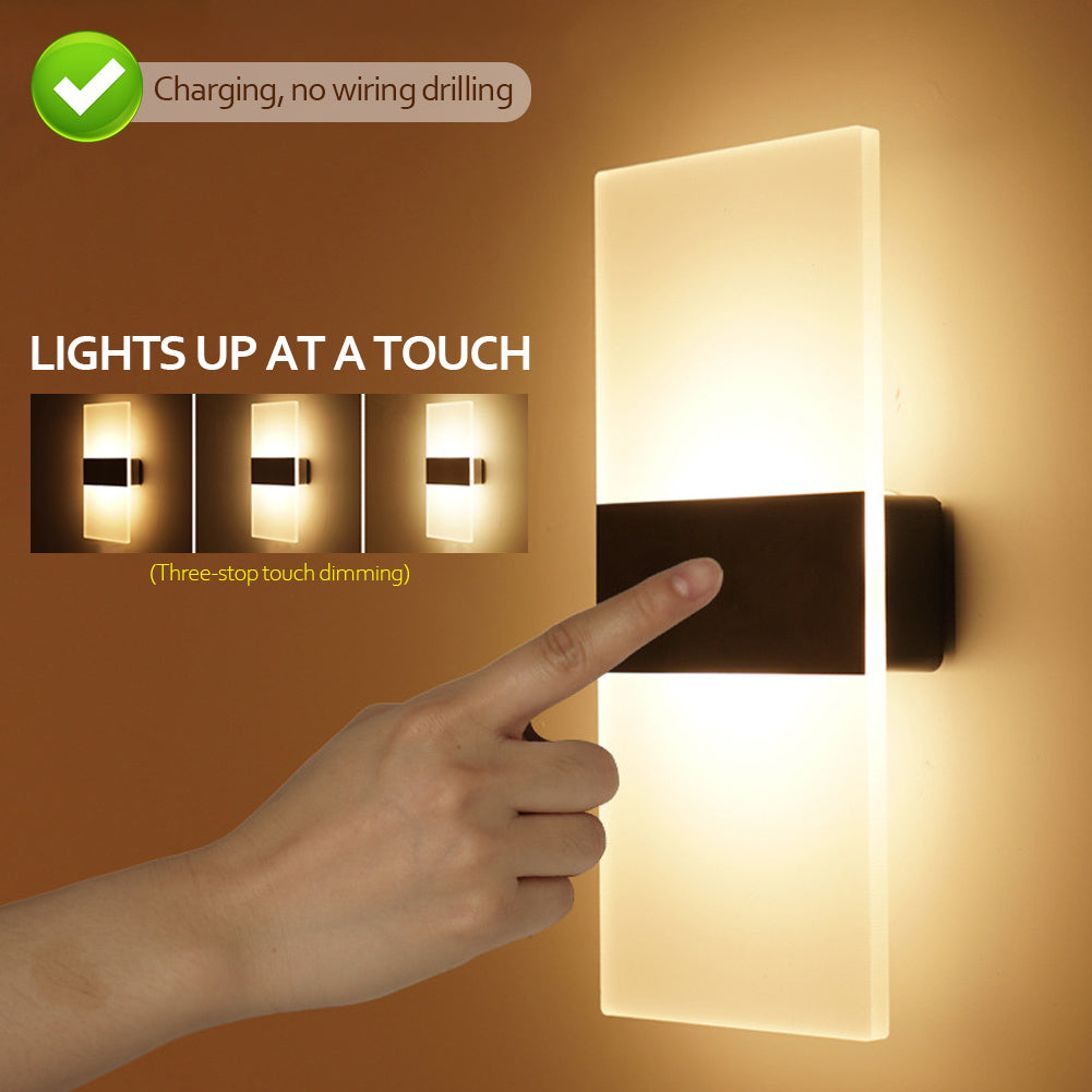 Indoor Sensing USB Rechargeable Wall Lamp