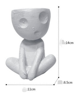 Nordic Creative Ceramic Tree Man Planter