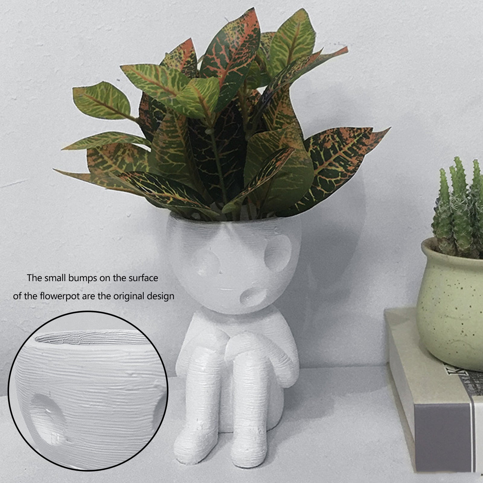 Nordic Creative Ceramic Tree Man Planter