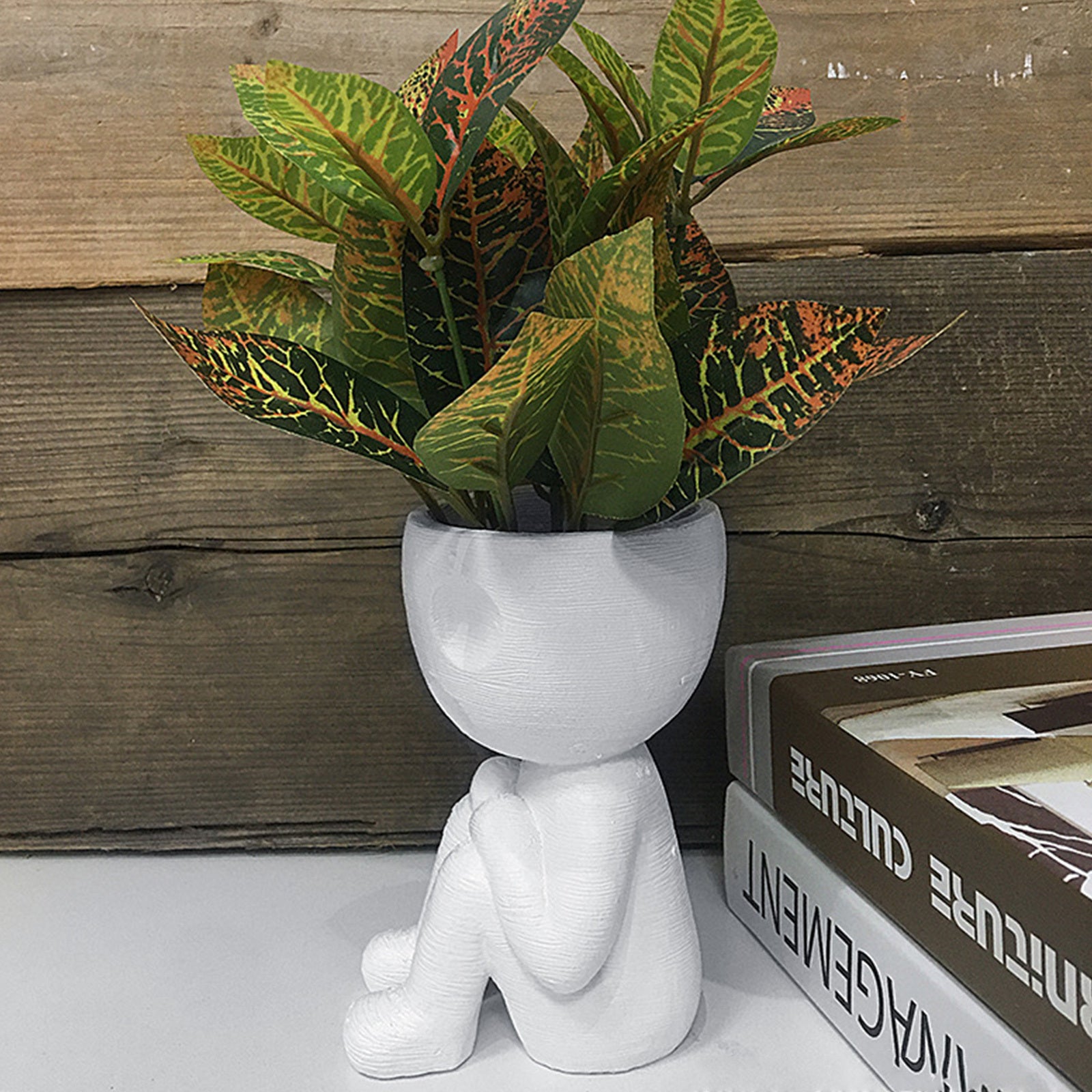 Nordic Creative Ceramic Tree Man Planter