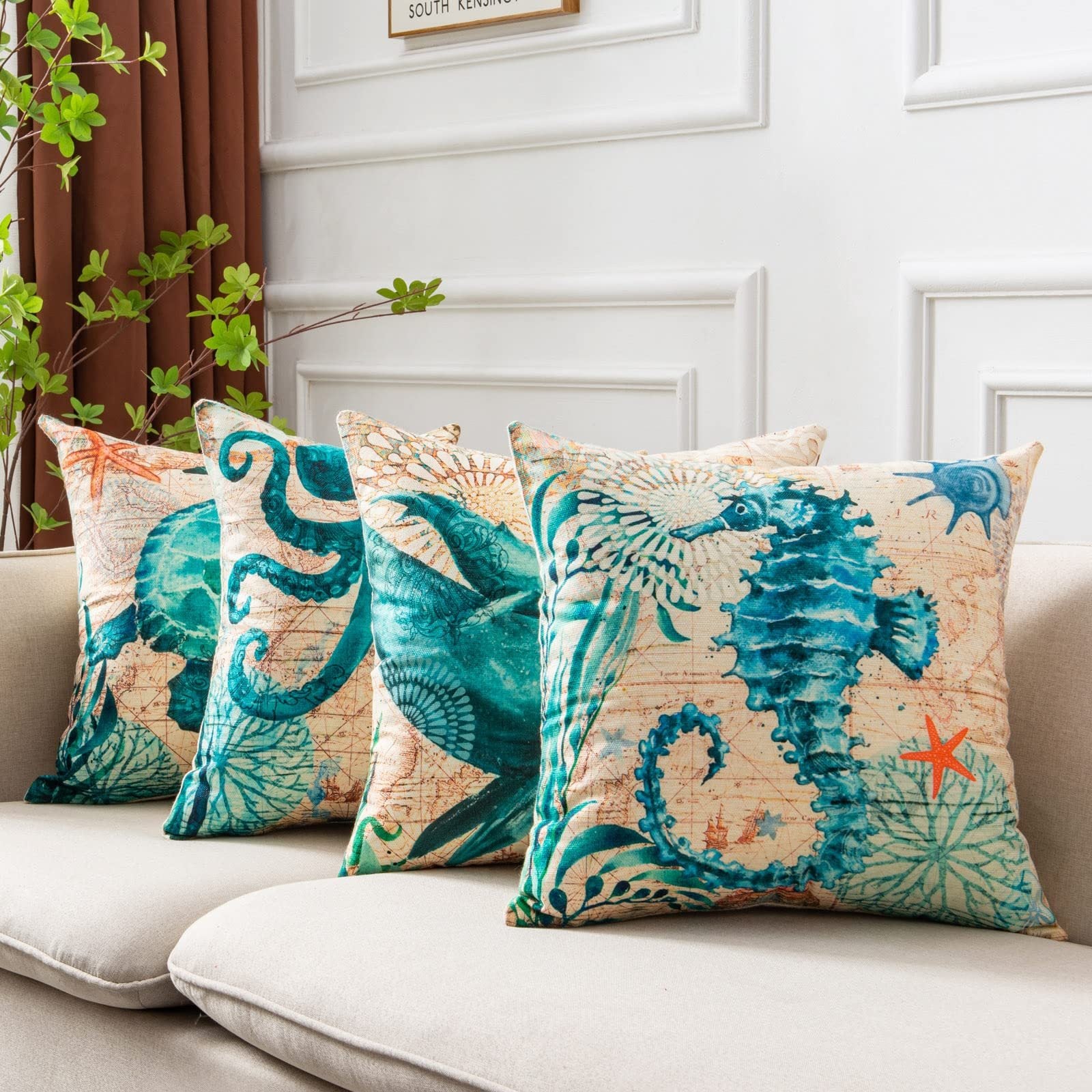 Sea Turtle Cushion Cover