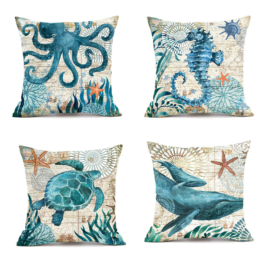 Sea Turtle Cushion Cover