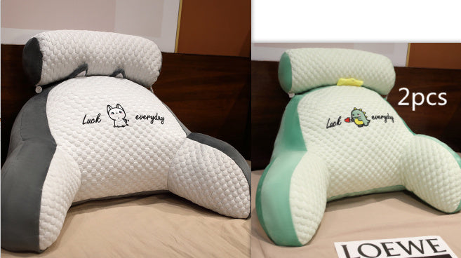 Fluffy Triangle Reading Cushion