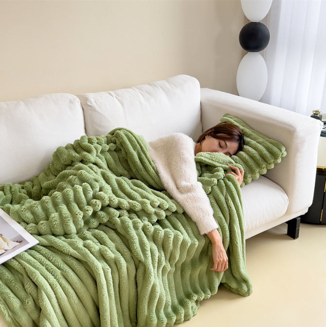 Luxury Bubble Velvet Blanket