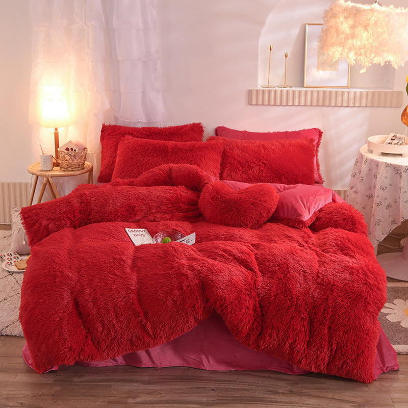 Luxury Thick Fleece Bedding Set