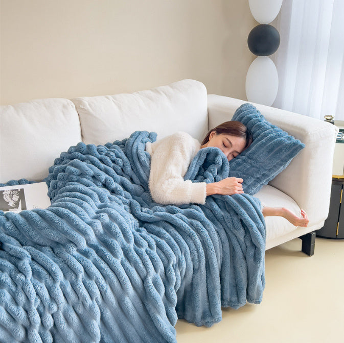 Luxury Bubble Velvet Blanket