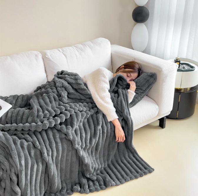 Luxury Bubble Velvet Blanket