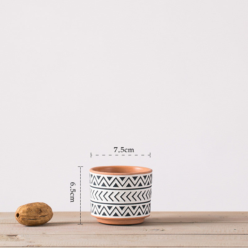 Nordic Style Geometric Ceramic Flower Pots