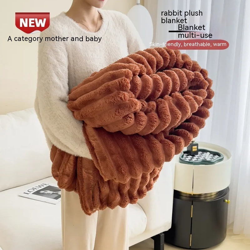 Luxury Bubble Velvet Blanket