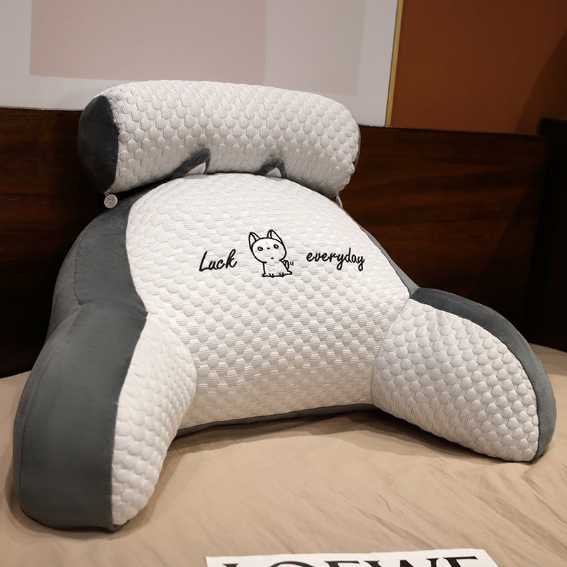 Fluffy Triangle Reading Cushion