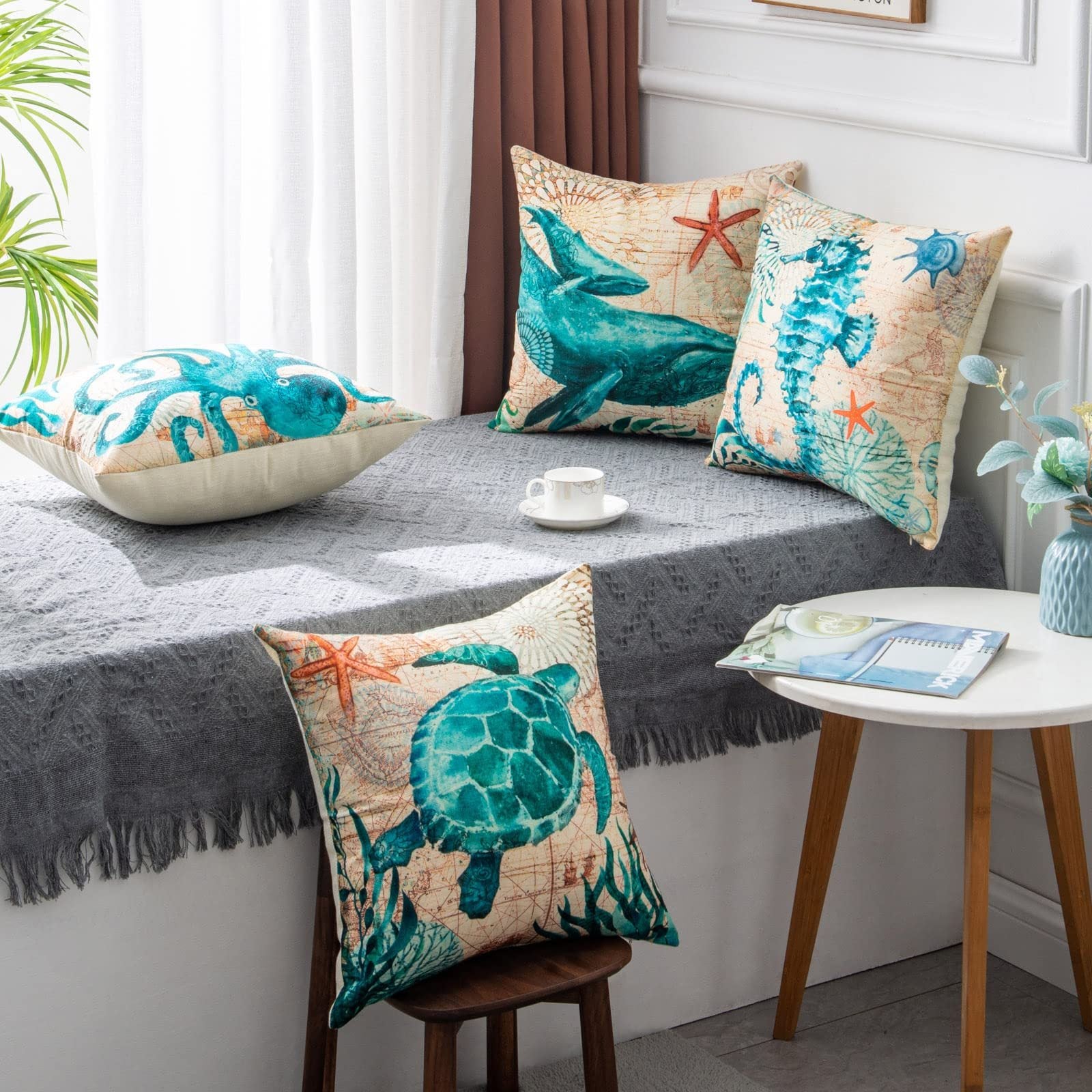 Sea Turtle Cushion Cover
