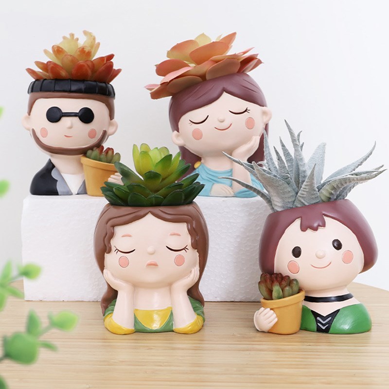 Small Cartoon Succulent Pots
