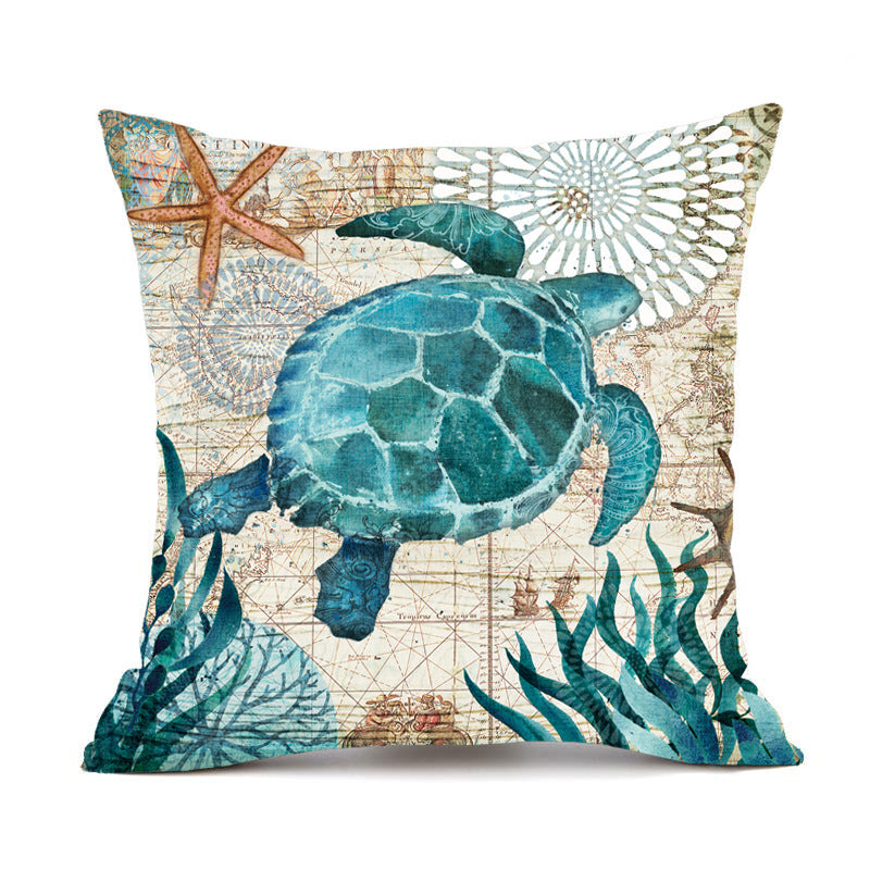 Sea Turtle Cushion Cover