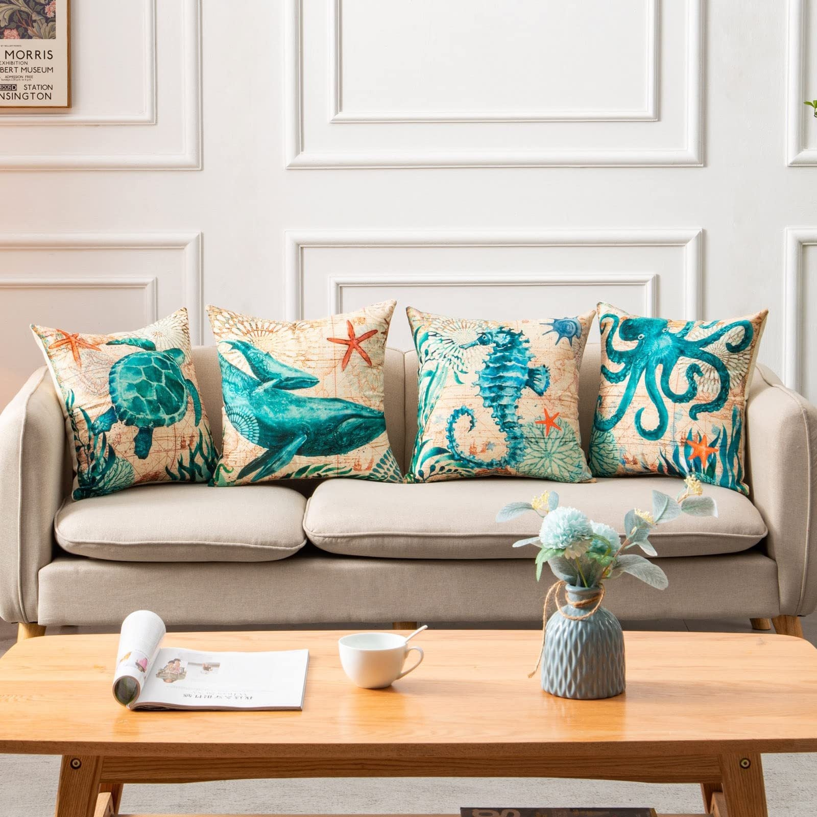 Sea Turtle Cushion Cover