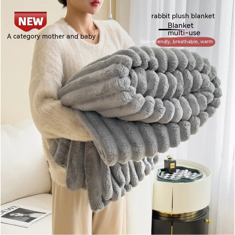 Luxury Bubble Velvet Blanket
