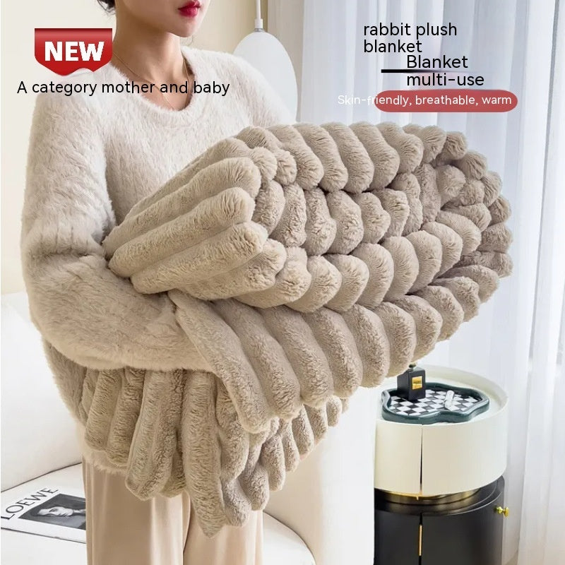 Luxury Bubble Velvet Blanket