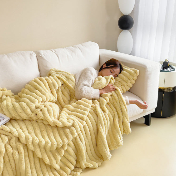 Luxury Bubble Velvet Blanket