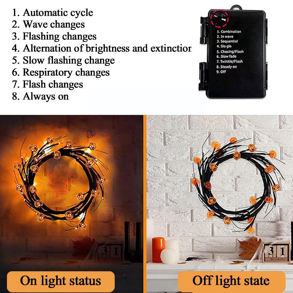 Halloween LED Willow Vine String Lights