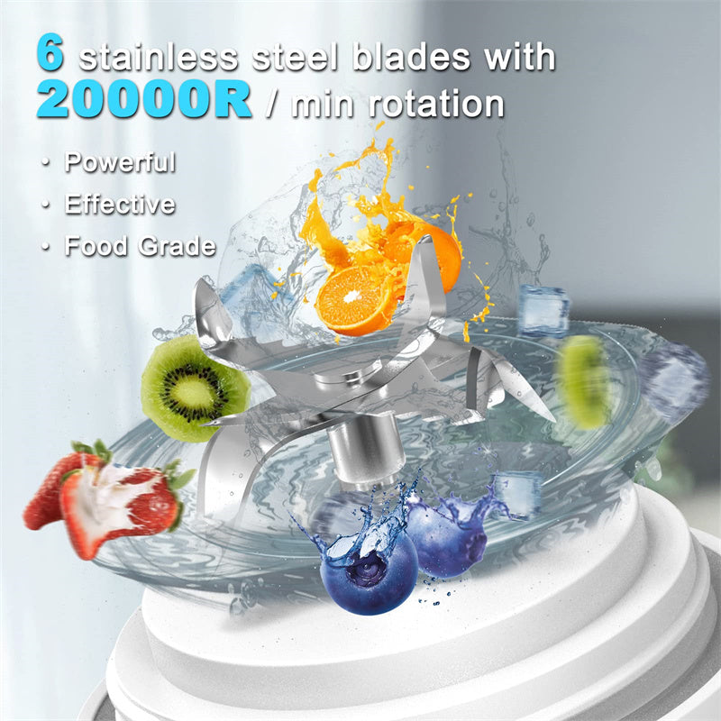 Portable 6-Blade Personal Blender