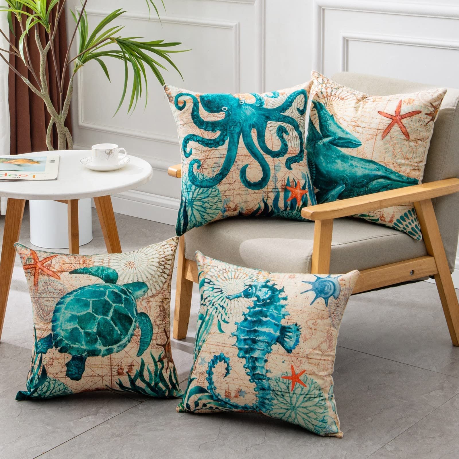 Sea Turtle Cushion Cover