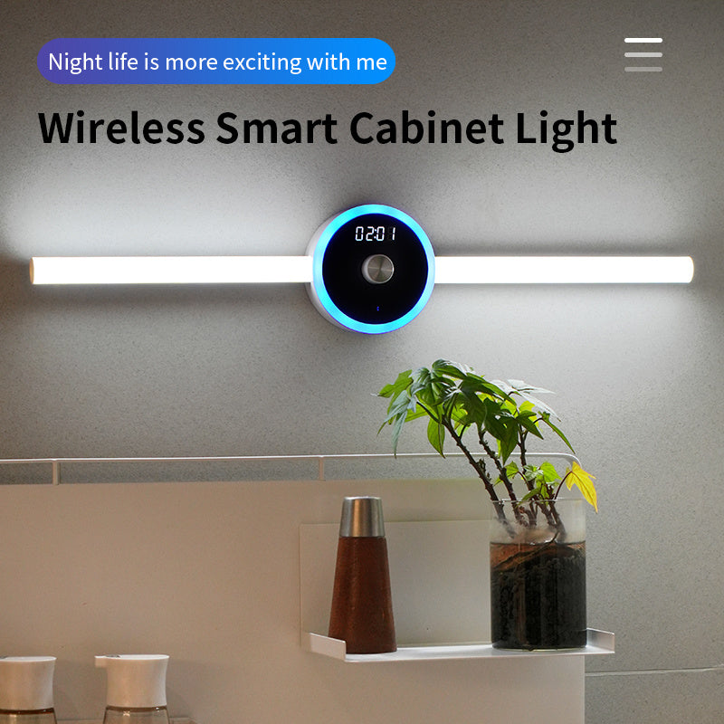 Smart LED Cabinet Light with Clock & Timer