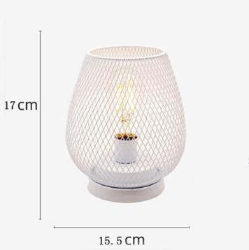 Retro Iron Birdcage Table Lamp