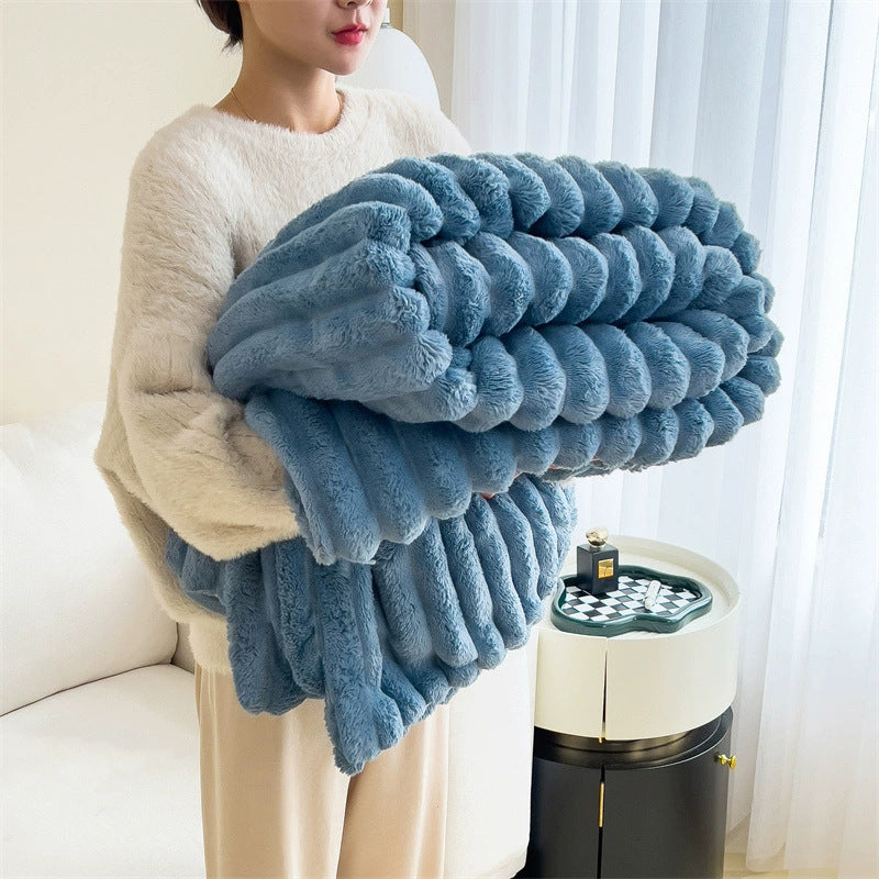 Luxury Bubble Velvet Blanket