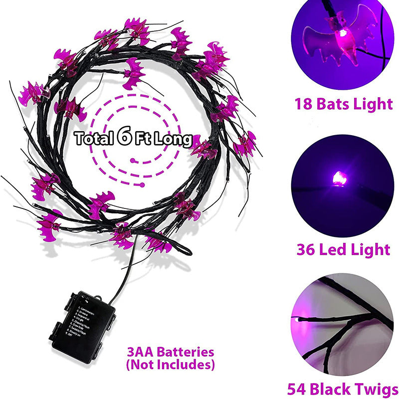 Halloween LED Willow Vine String Lights